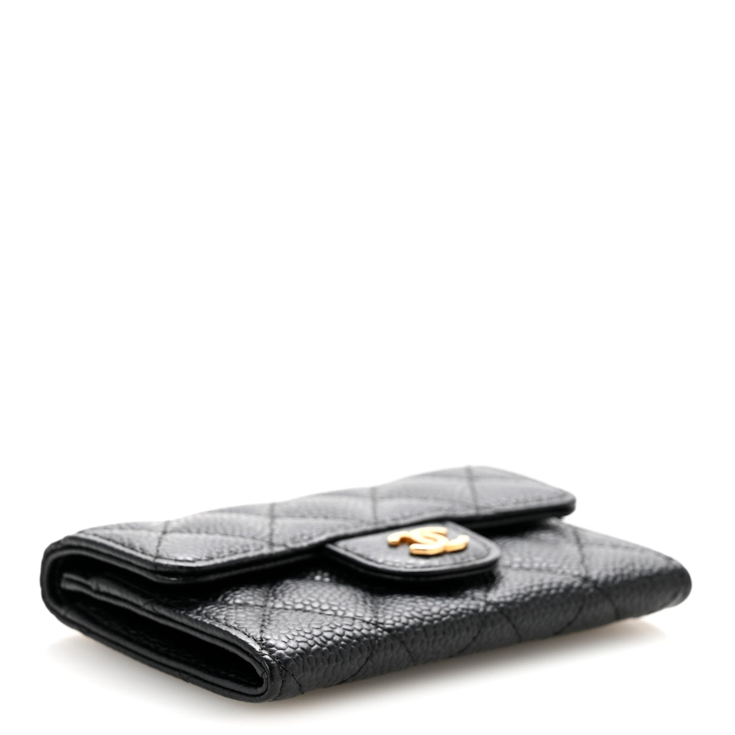 Chanel Caviar Quilted Flap Card Holder Black 4 of 11