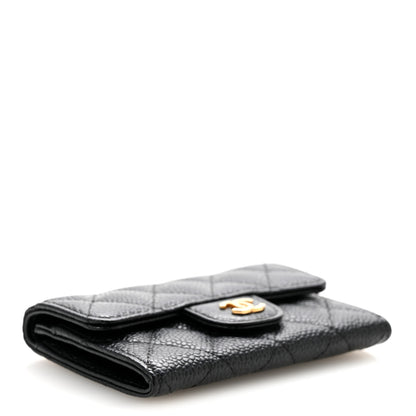 Chanel Caviar Quilted Flap Card Holder Black 4 of 11