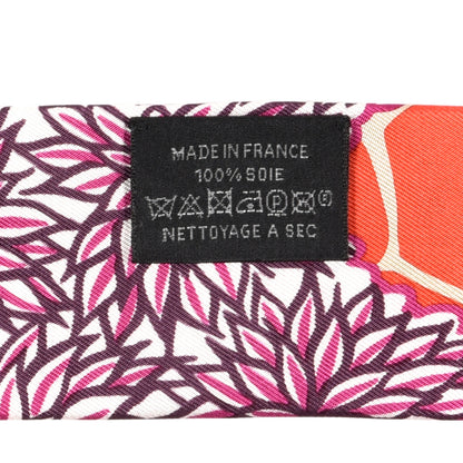 Hermes Silk The Three Graces Twilly Vermillion Fuchsia 4 of 4