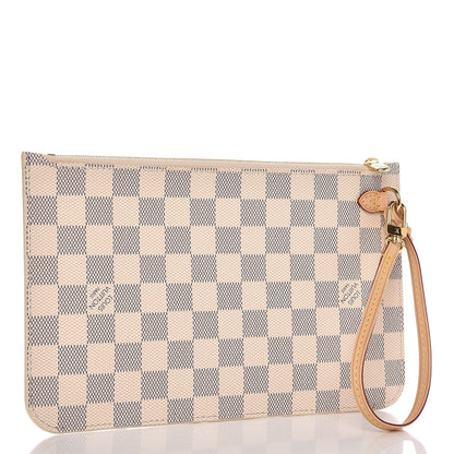 Louis Vuitton Damier Azur Neverfull MM GM Pochette 3 of 8