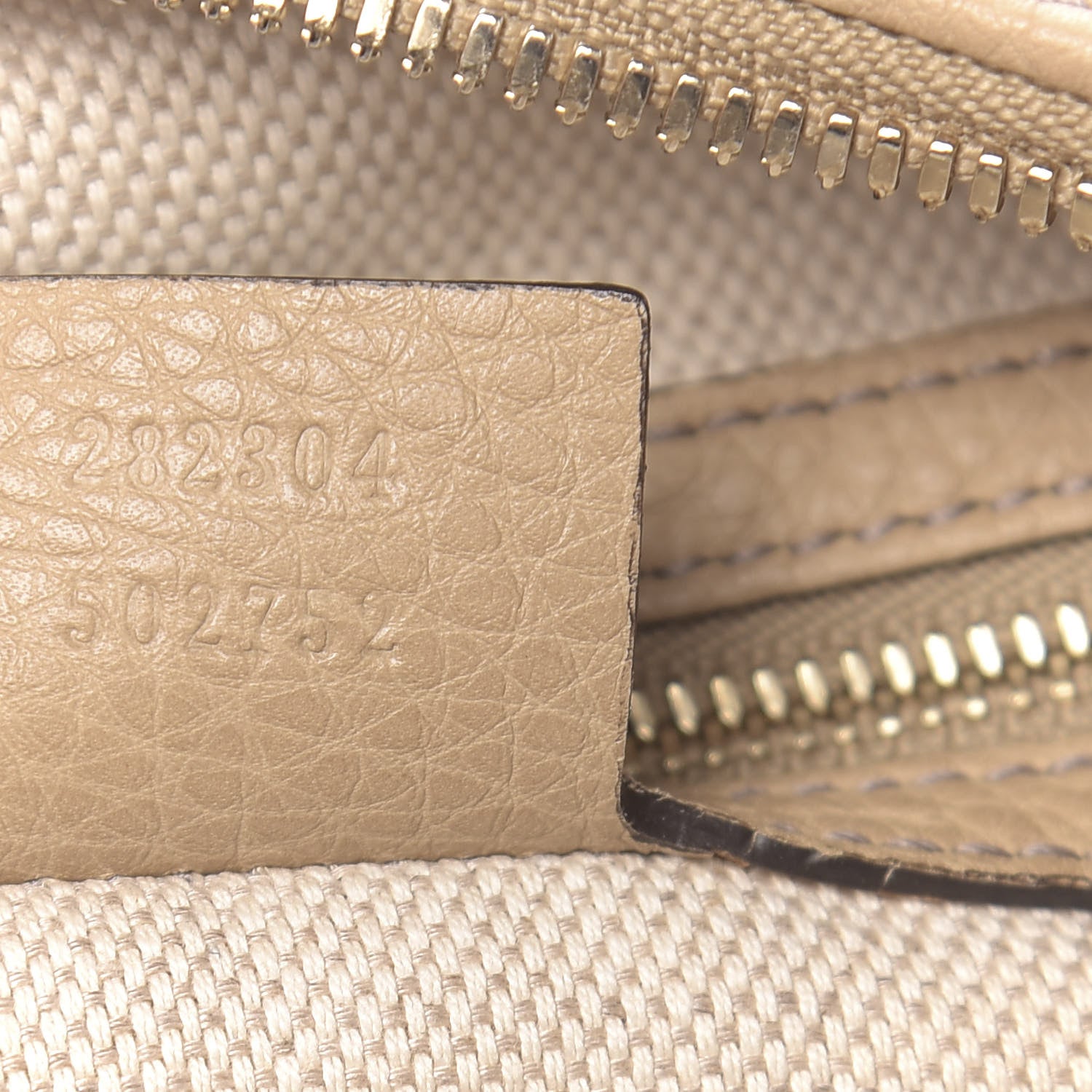 Gucci Pebbled Calfskin Large Soho Hobo Beige 6 of 12