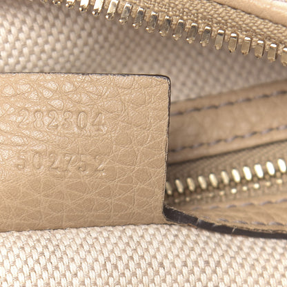 Gucci Pebbled Calfskin Large Soho Hobo Beige 6 of 12