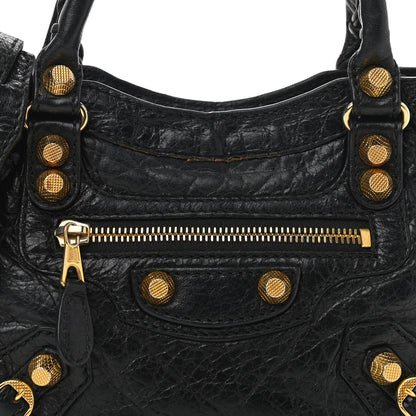 Balenciaga Agneau Giant 12 Gold Hardware Mini City Black 8 of 13