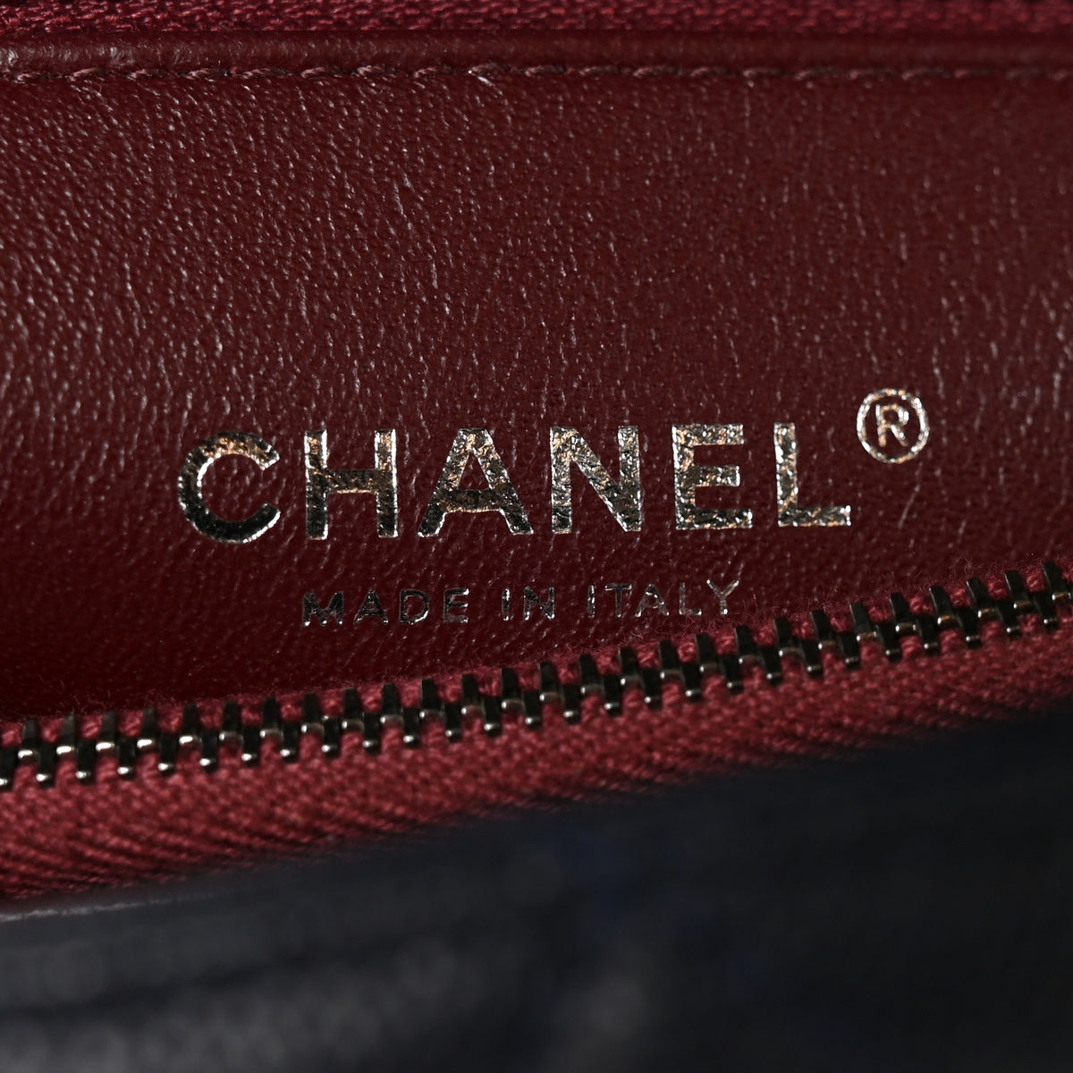 Chanel Caviar Lizard Embossed Quilted Small Coco Handle Flap Navy Blue 6 of 11