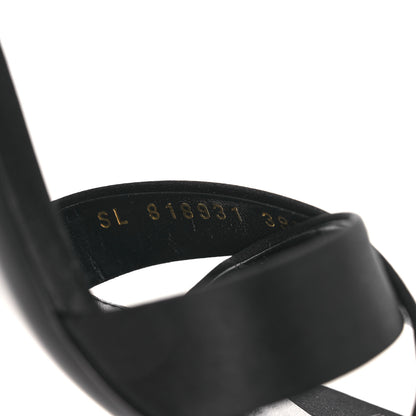 Saint Laurent Crepe Satin Crystal Opyum Mules 39.5 Black 10 of 12