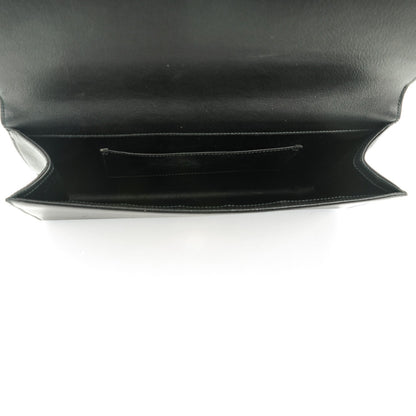 Saint Laurent Goatskin Monogram Large Belle De Jour Clutch Black 5 of 7