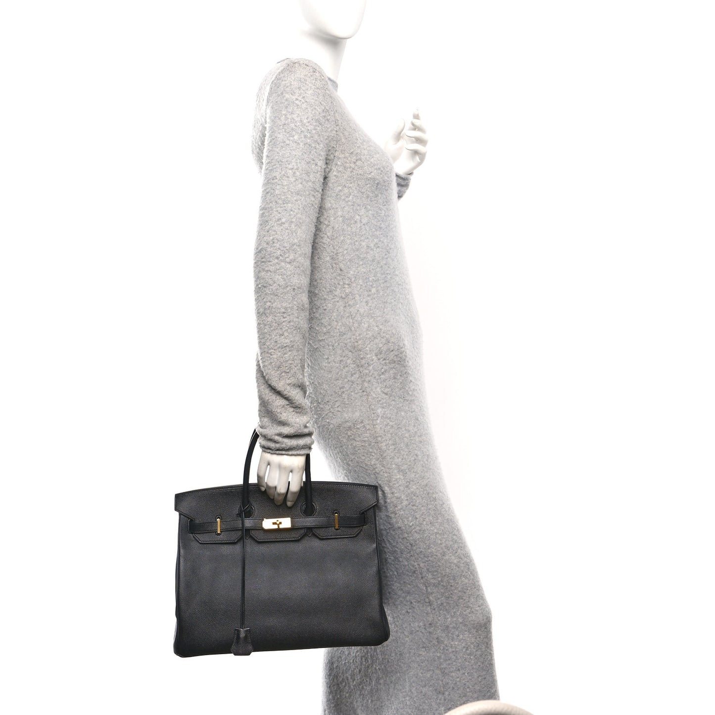 Epsom Birkin 35 Black