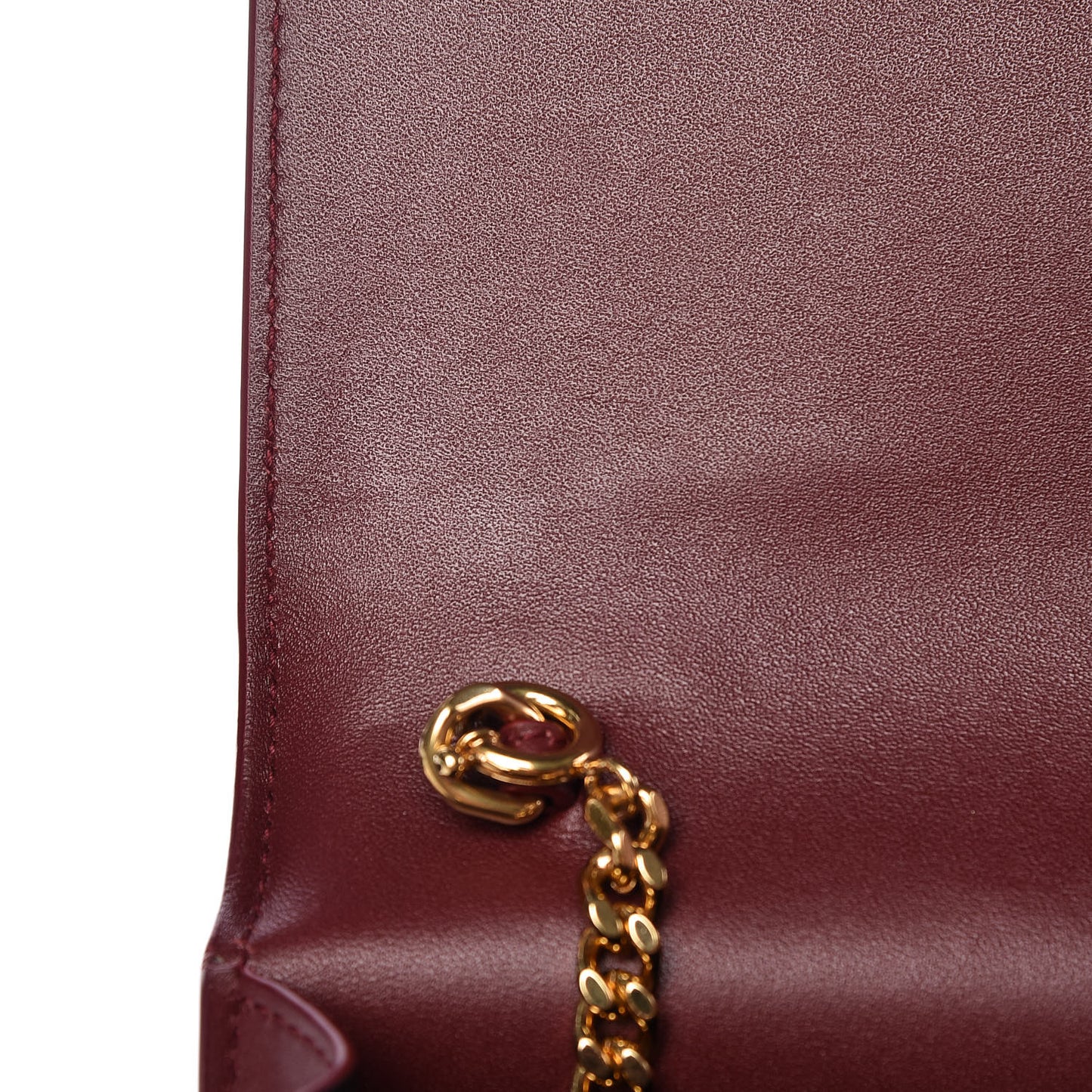 Smooth Calfskin Classic Monogram Kate Tassel Chain Wallet Palissandre