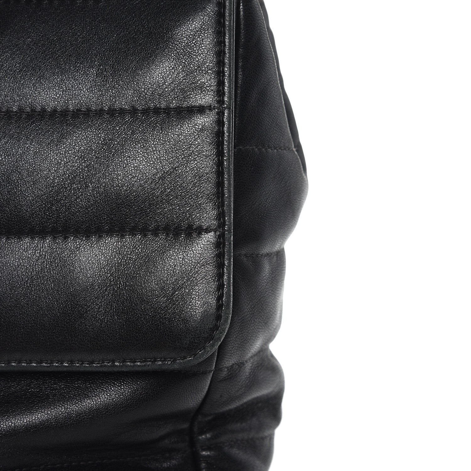 Chanel Lambskin Horizontal Quilt Jumbo Mademoiselle Flap Black 12 of 14