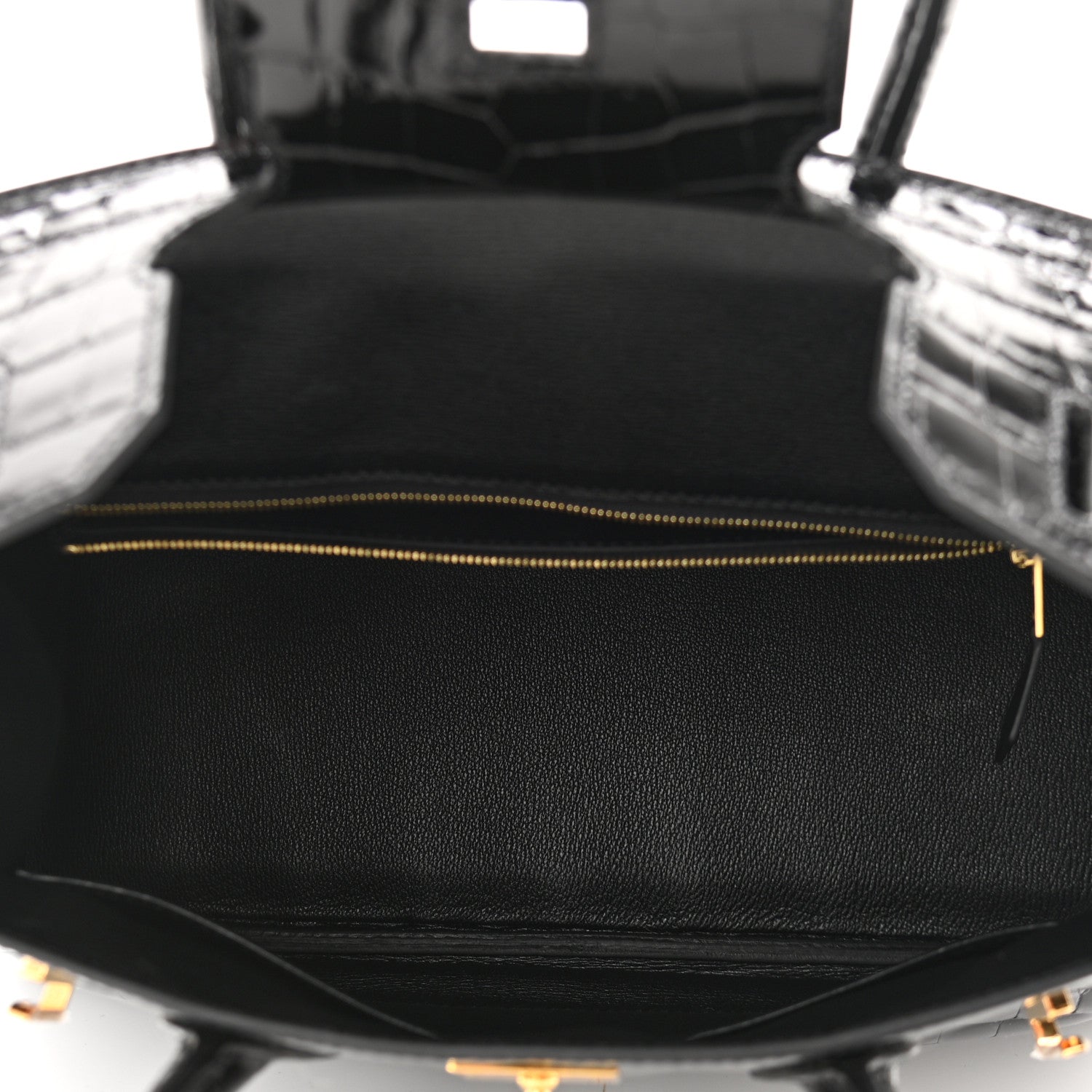 Hermes Shiny Niloticus Crocodile Birkin 30 Black 5 of 11