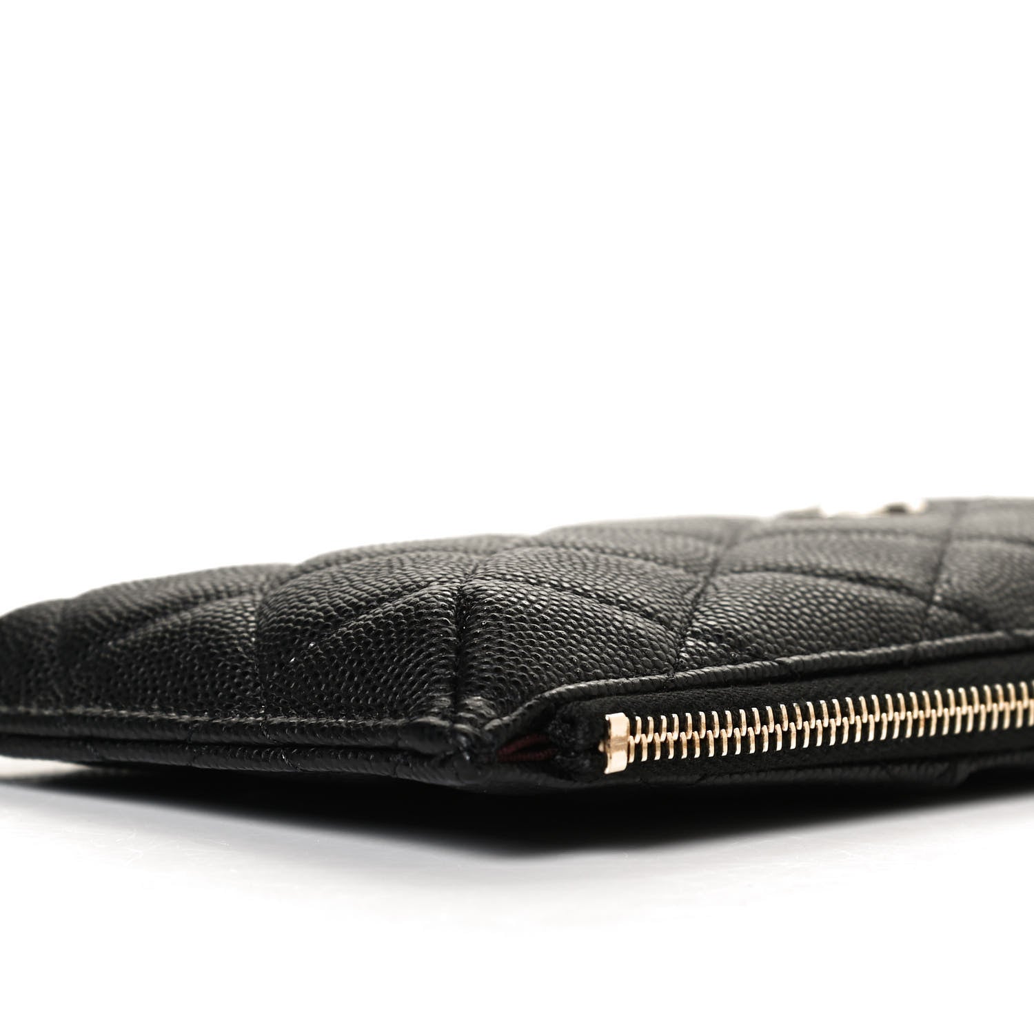 Chanel Caviar Quilted Classic Flat Wallet Pouch Black 9 of 12