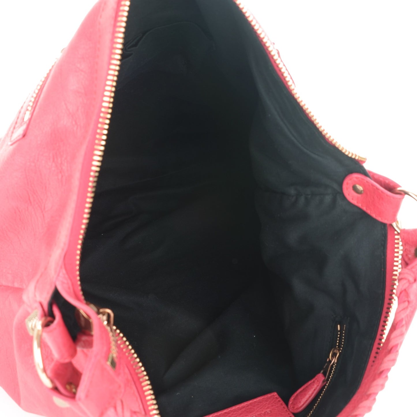 Agneau Giant 12 Rose Gold Hardware Day Hobo Rose Thulian