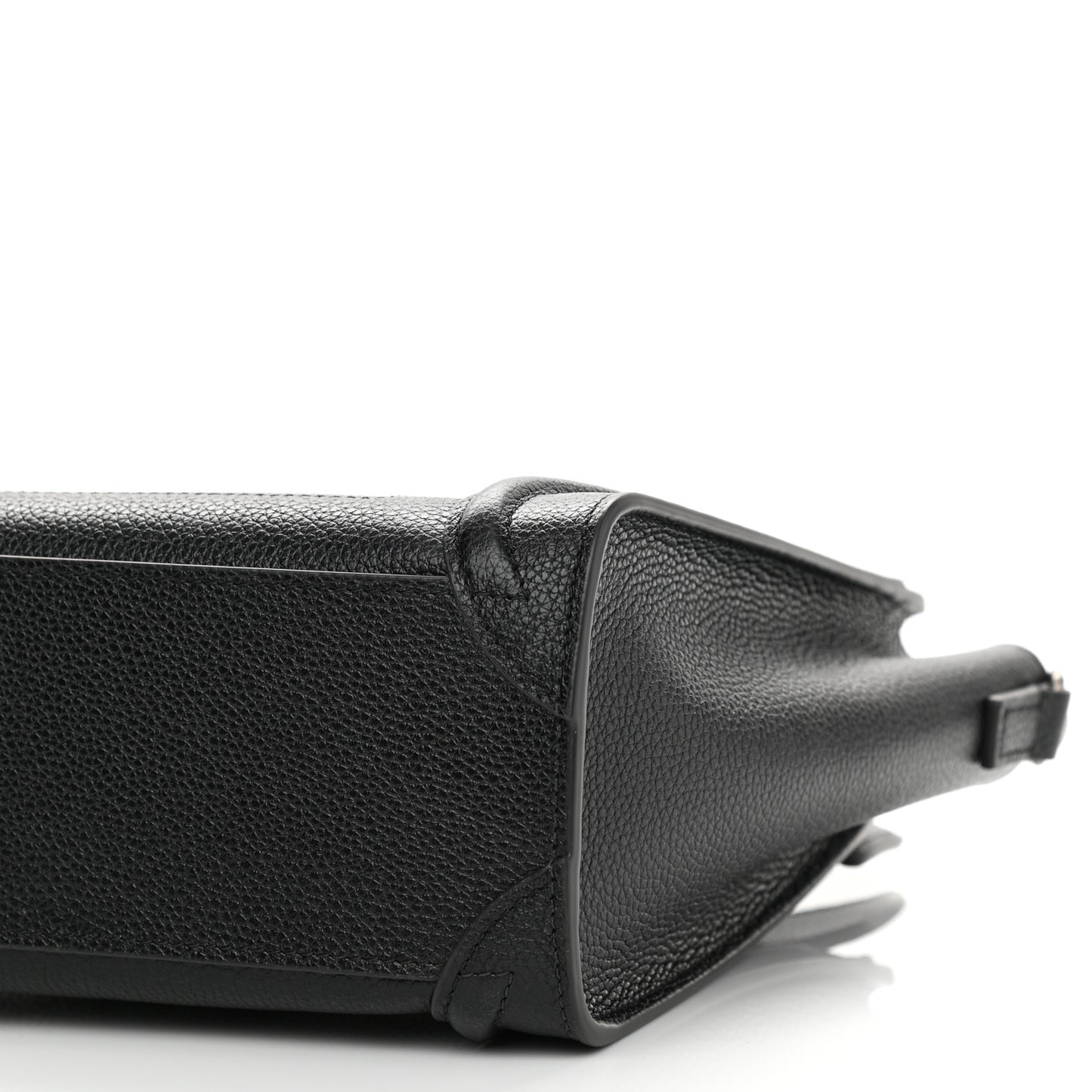 Drummed Calfskin Nano Luggage Black