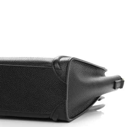 Celine Drummed Calfskin Nano Luggage Black 9 of 9
