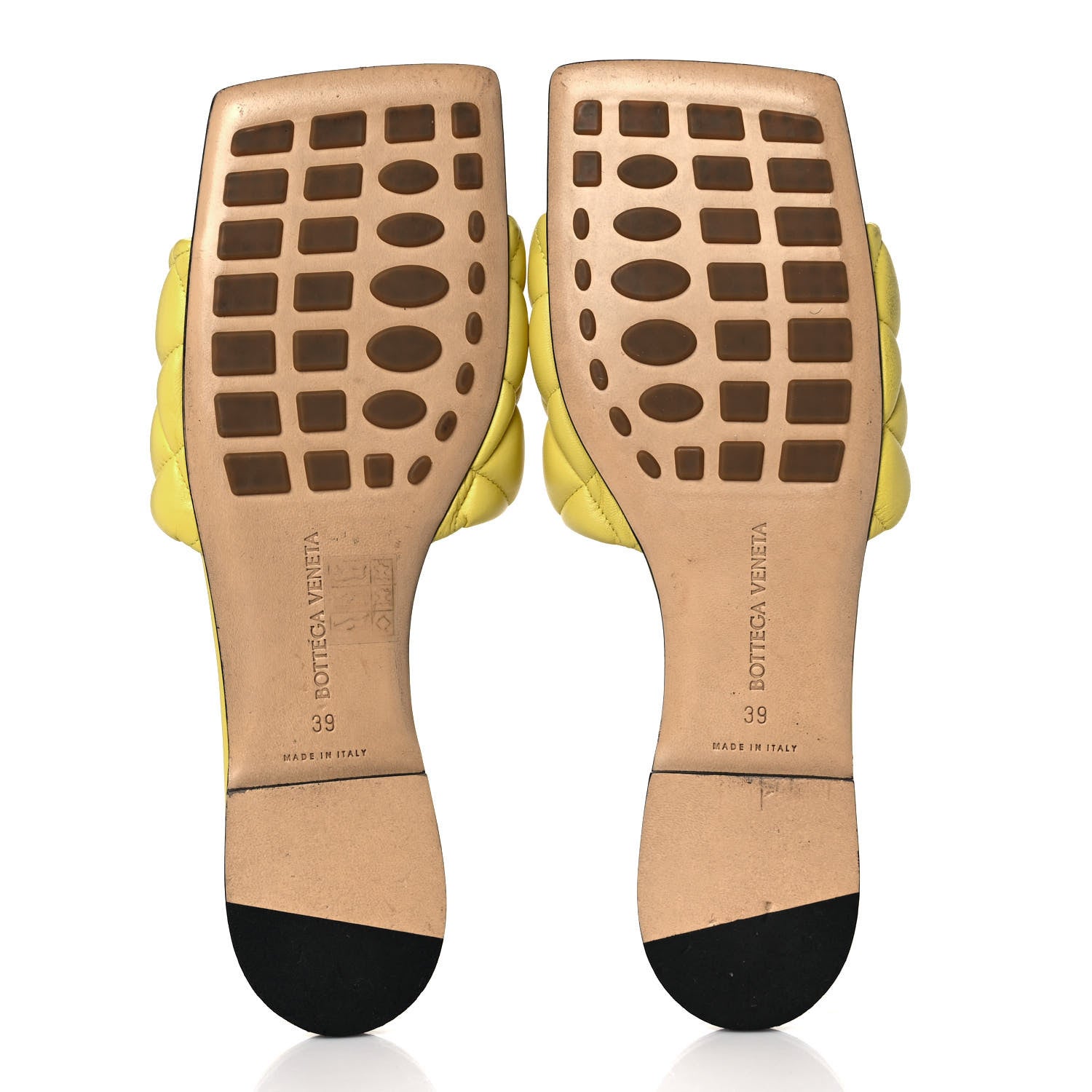 Bottega Veneta Nappa Matelasse Padded Flat Sandals 39 Pear 5 of 7