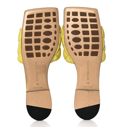 Bottega Veneta Nappa Matelasse Padded Flat Sandals 39 Pear 5 of 7