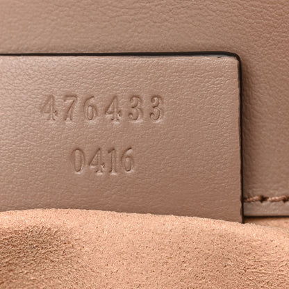 Gucci Calfskin Matelasse Super Mini GG Marmont Shoulder Bag Porcelain Rose 7 of 11