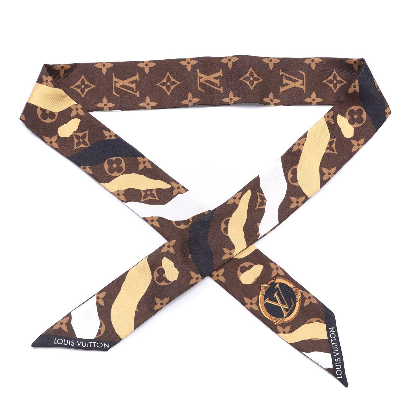 X LOL Silk Monogram BB Bandeau Gold Silver