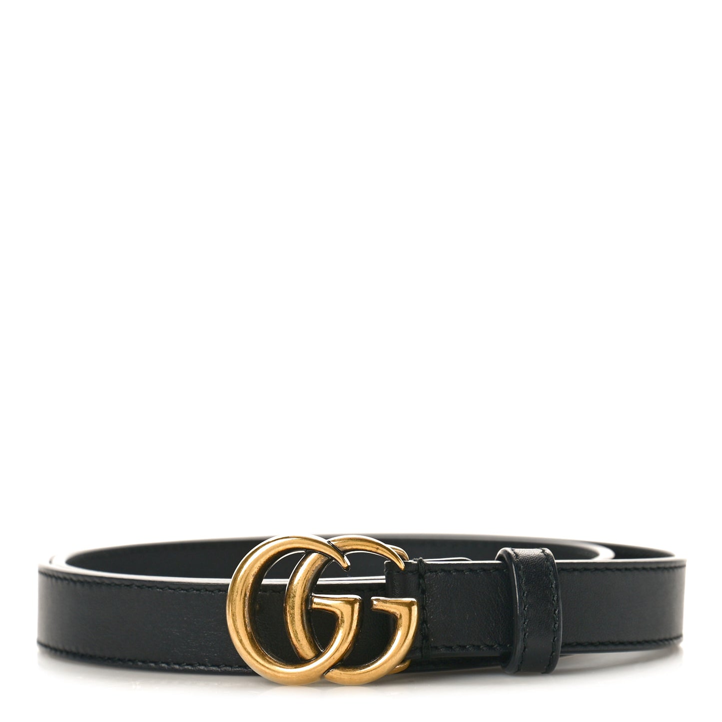 Calfskin Double G 20mm Belt 75 30 Black