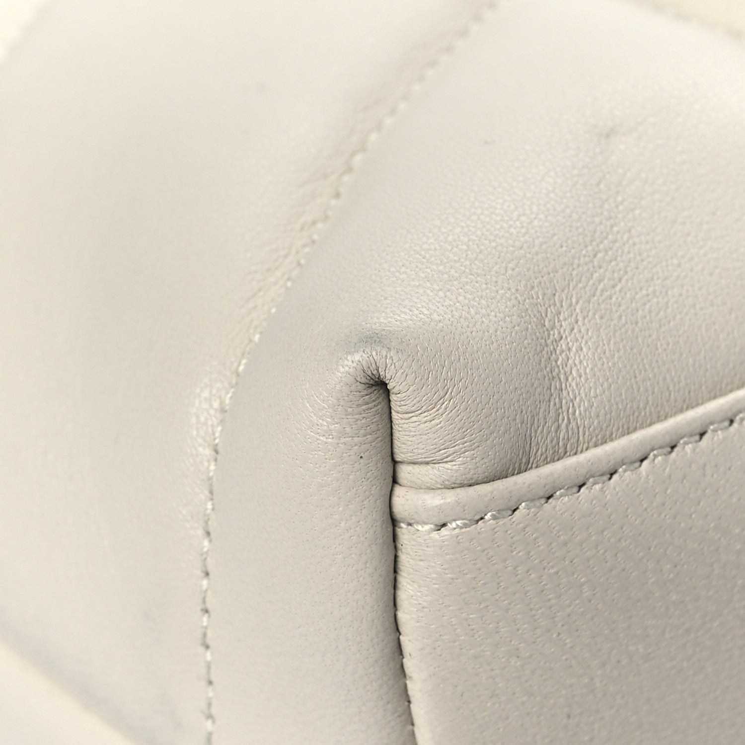 Saint Laurent Lambskin Quilted Toy Loulou Puffer Monogram Chain Satchel Crema Soft 10 of 14