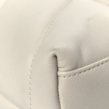 Saint Laurent Lambskin Quilted Toy Loulou Puffer Monogram Chain Satchel Crema Soft 10 of 14
