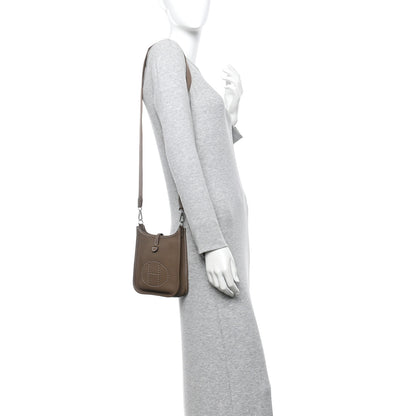 Hermes Taurillon Clemence Evelyne TPM Etoupe 2 of 11