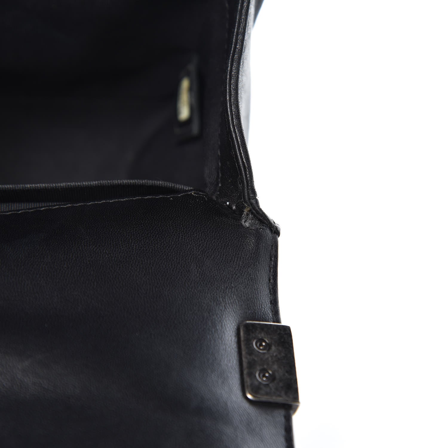 Chanel Lambskin Quilted Medium Boy Flap Black 13 of 16