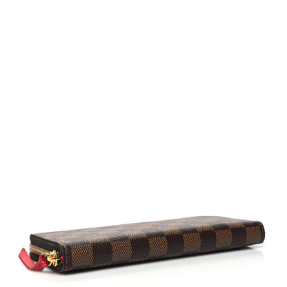 Louis Vuitton Damier Ebene Clemence Wallet Cherry 4 of 9