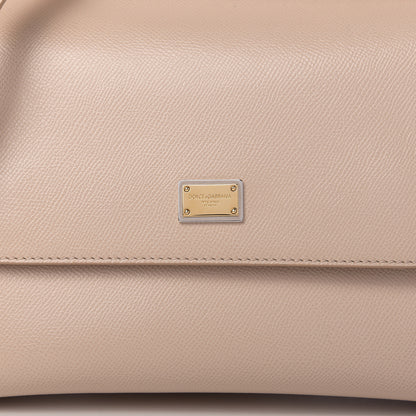 Dolce & Gabbana Dauphine Calfskin Medium Miss Sicily Satchel Rosa Carne 6 of 8