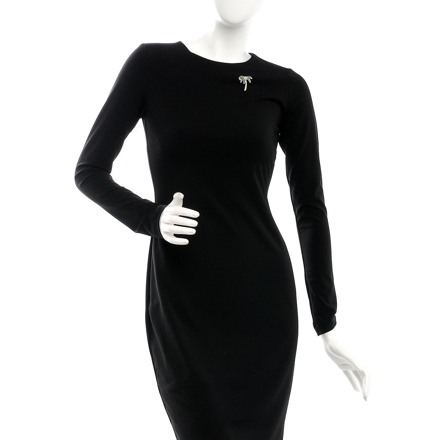 Chanel Enamel Pearl Palm Tree Brooch Green Gold 2 of 5