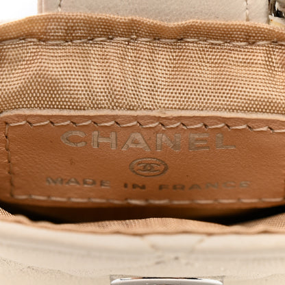 Chanel Lambskin Quilted Phone Holder On Chain White 6 of 9