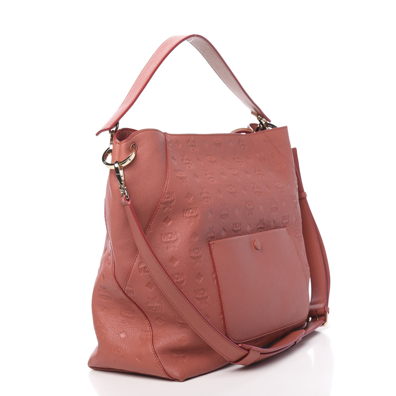 MCM Calfskin Ottomar Large Klara Hobo Cocoa 3 of 13