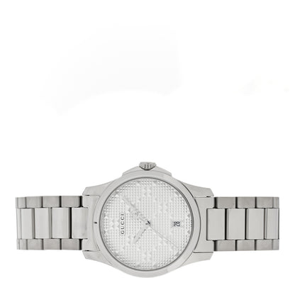 Gucci Stainless Steel 27mm G-Timeless Diamante Quartz Watch 2 of 5