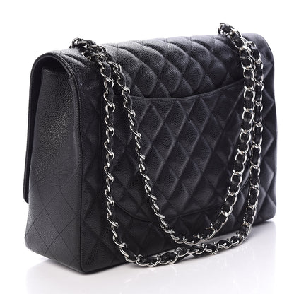 Chanel Caviar Quilted Maxi Single Flap Black 3 of 11