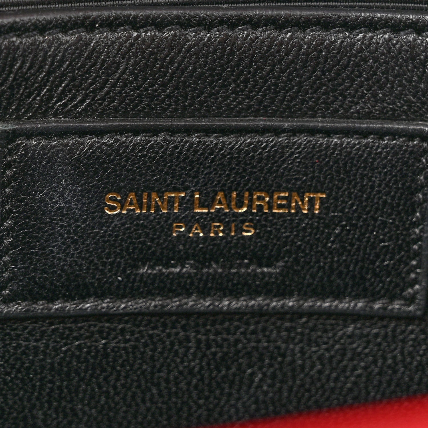 Saint Laurent Grain De Poudre Medium Monogram Kate Satchel Red 6 of 18