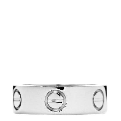 Cartier 18K White Gold 5.5mm LOVE Ring 47 4 3 of 4