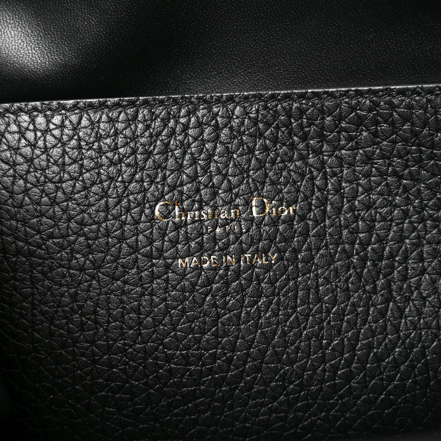 Christian Dior Calfskin Medium Signature Bucket Bag Black 6 of 8