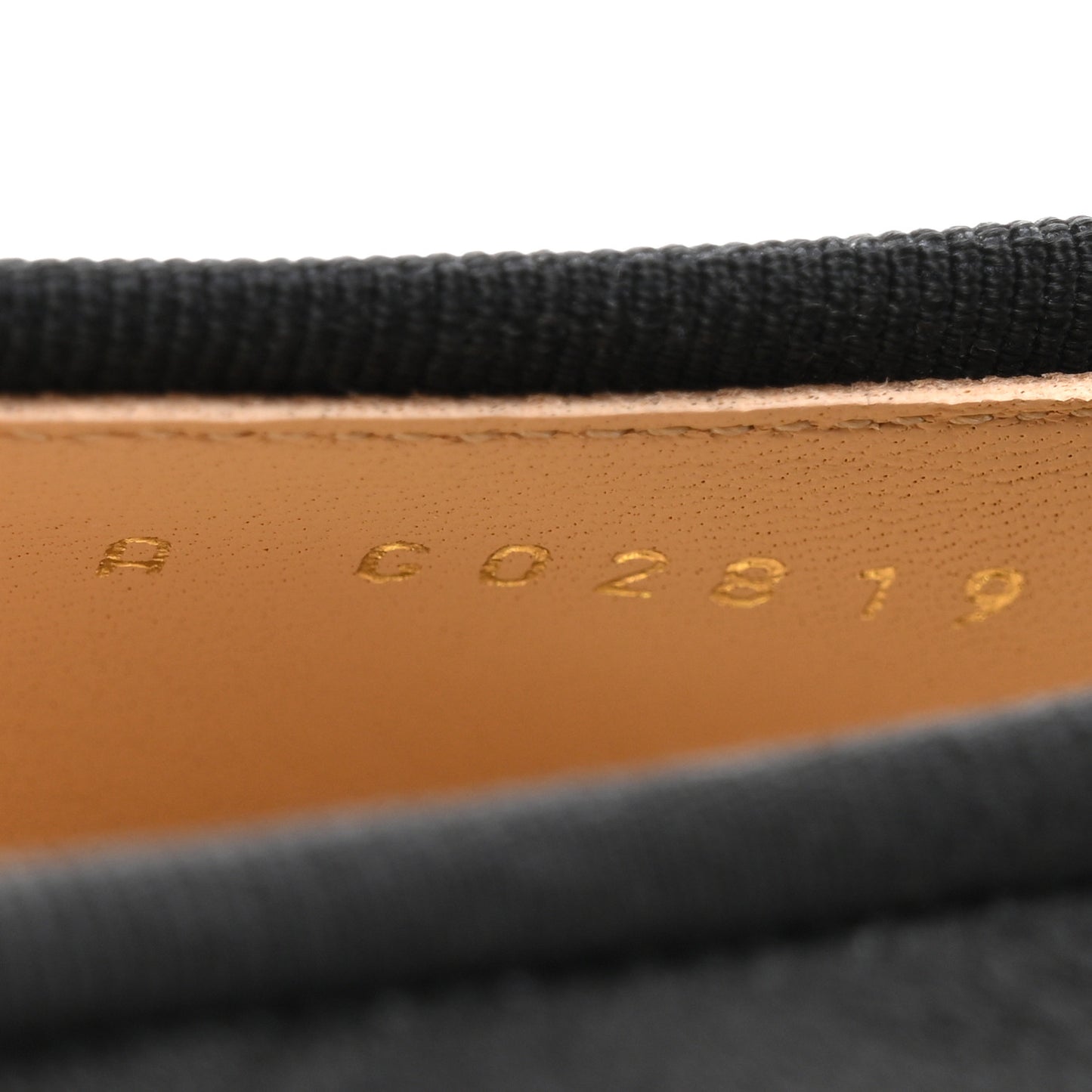 Lambskin Patent Cap Toe Ballerina Flats 37.5 Black