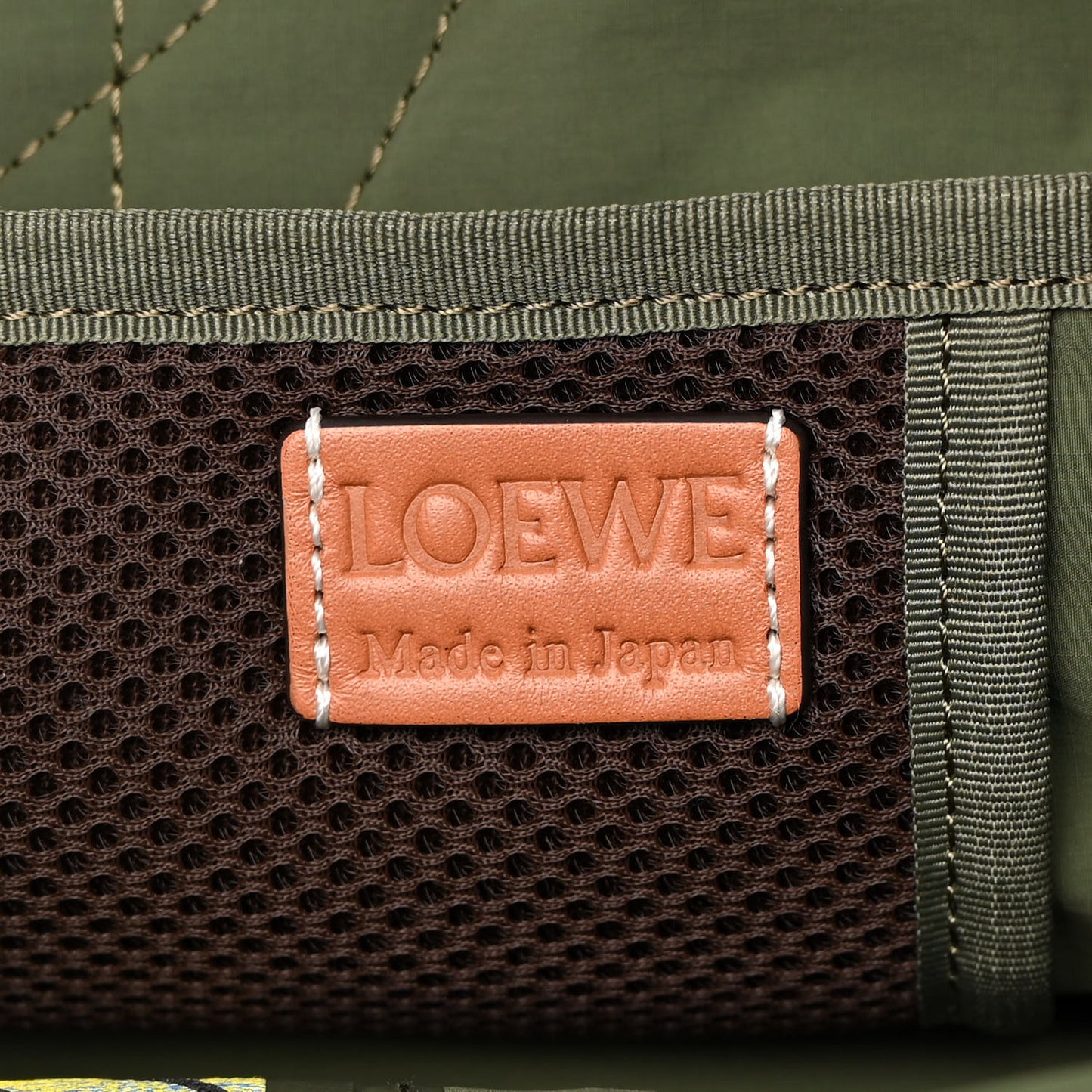 Recycled Nylon Eye/LOEWE/Nature Roll Top Backpack Khaki Green