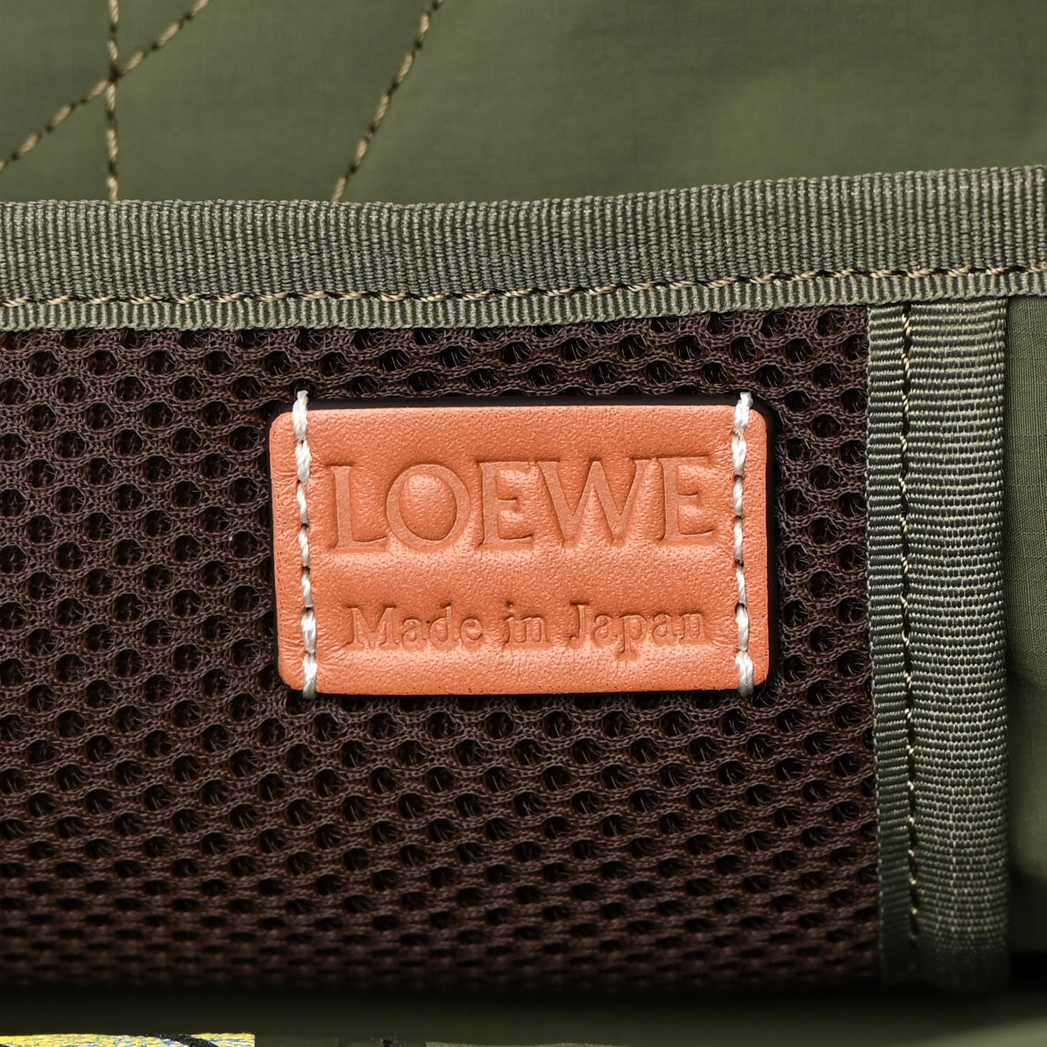 Loewe Recycled Nylon Eye/LOEWE/Nature Roll Top Backpack Khaki Green 6 of 15