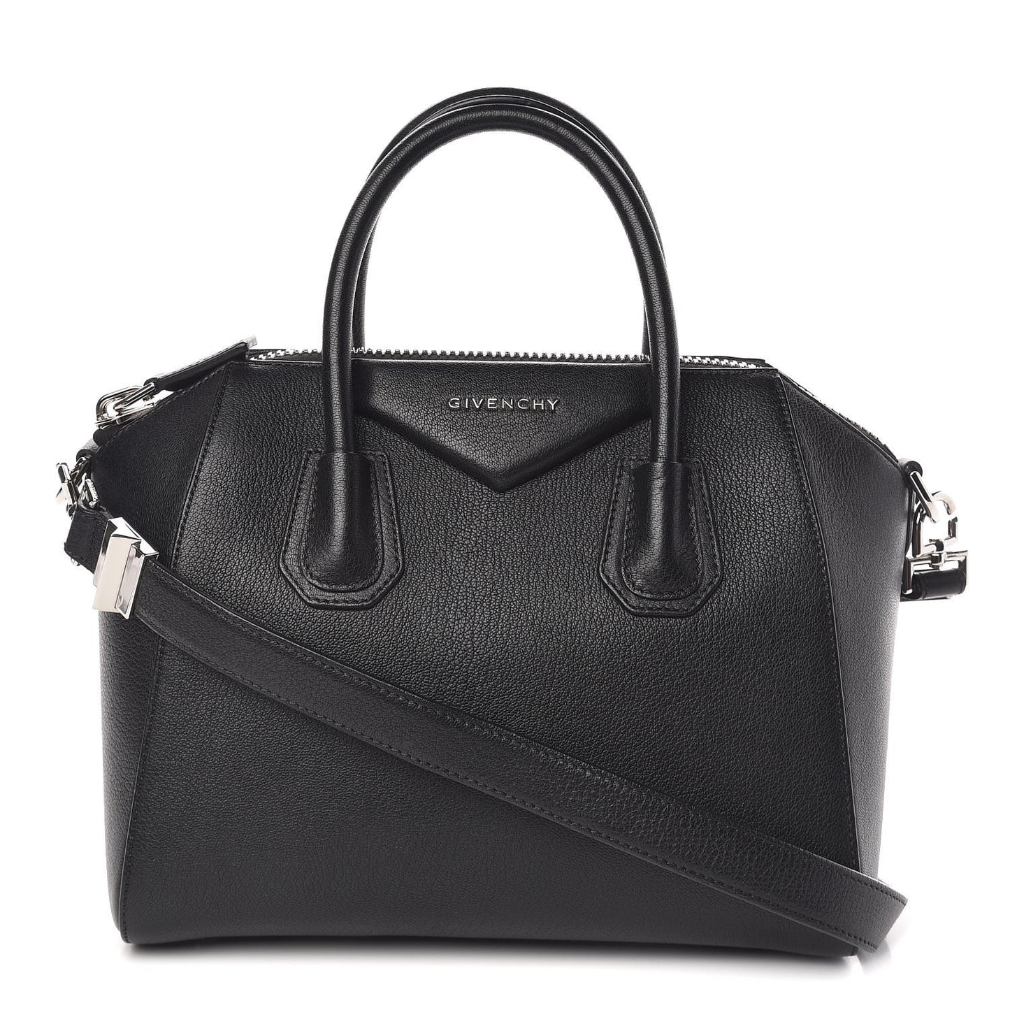 Sugar Goatskin Small Antigona Black