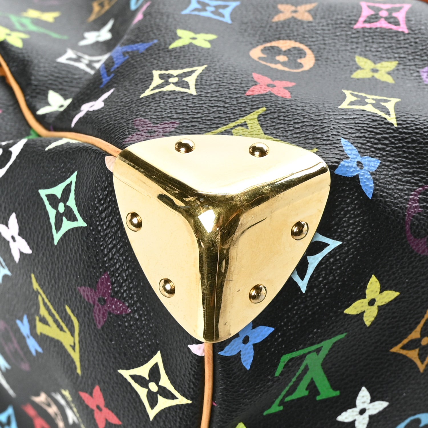 Louis Vuitton Monogram Multicolor Keepall 45 Black 9 of 10