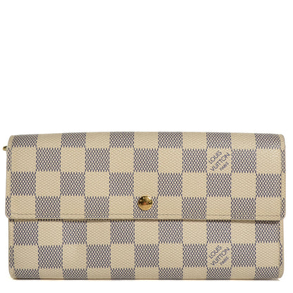 Louis Vuitton Damier Azur Sarah Wallet 1 of 7