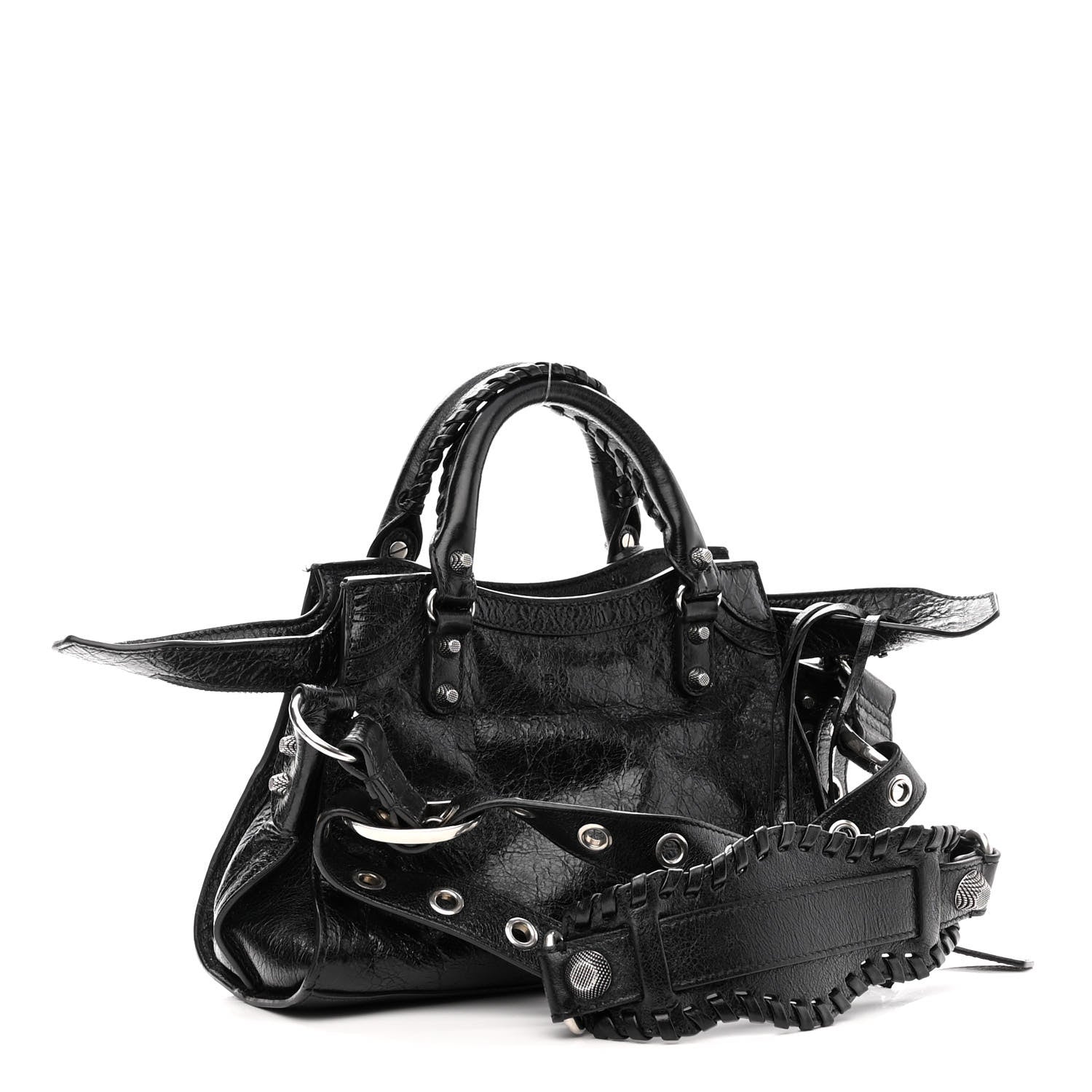 Balenciaga Agneau Arena Neo Cagole Handbag XS Black 2 of 8