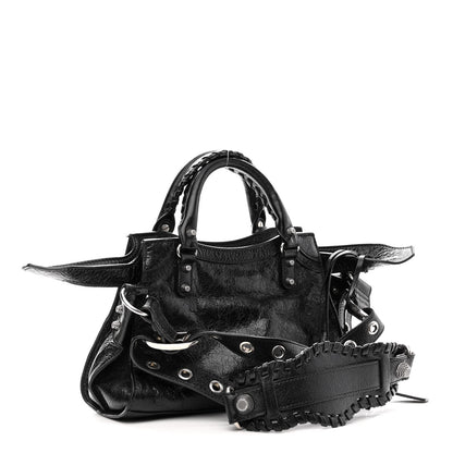 Balenciaga Agneau Arena Neo Cagole Handbag XS Black 2 of 8