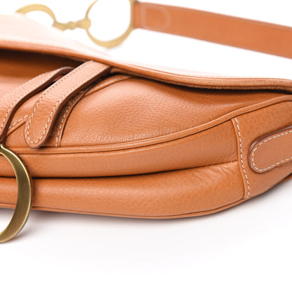 Christian Dior Calfskin Saddle Bag Tan 10 of 12