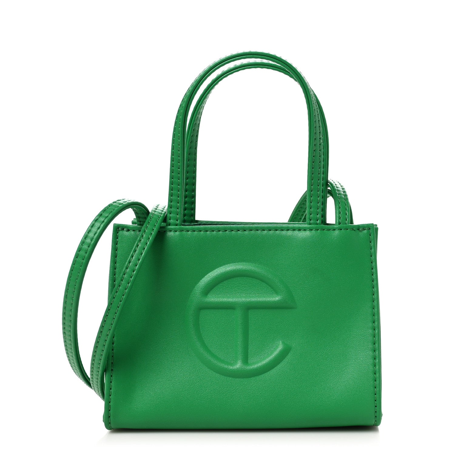 Telfar Vegan Leather Small Shopping Bag Greenscreen 1 of 12