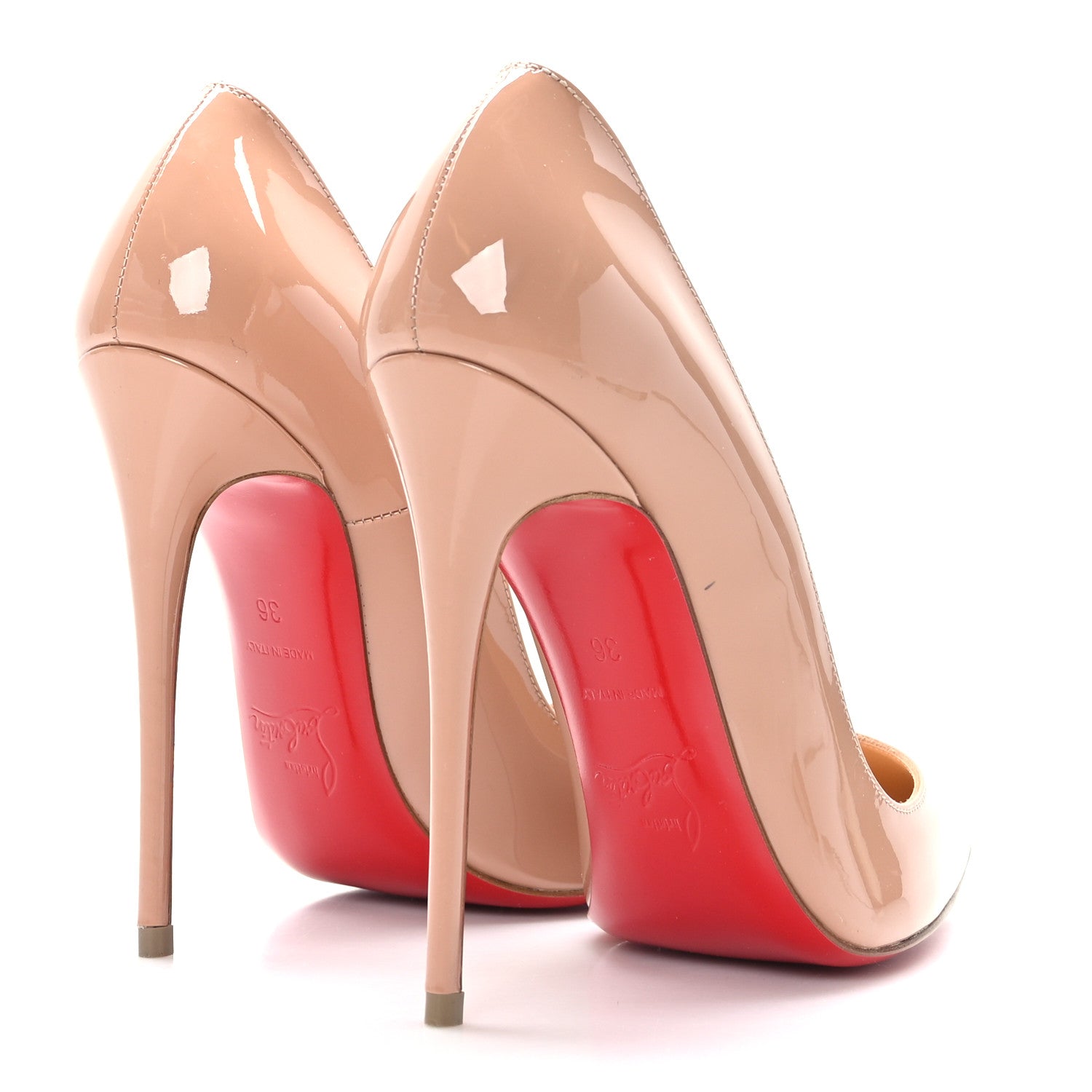 Christian Louboutin Patent So Kate 120 Pumps 36 Nude 4 of 7