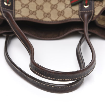 Gucci Monogram Medium Princy Tote Dark Brown 7 of 14