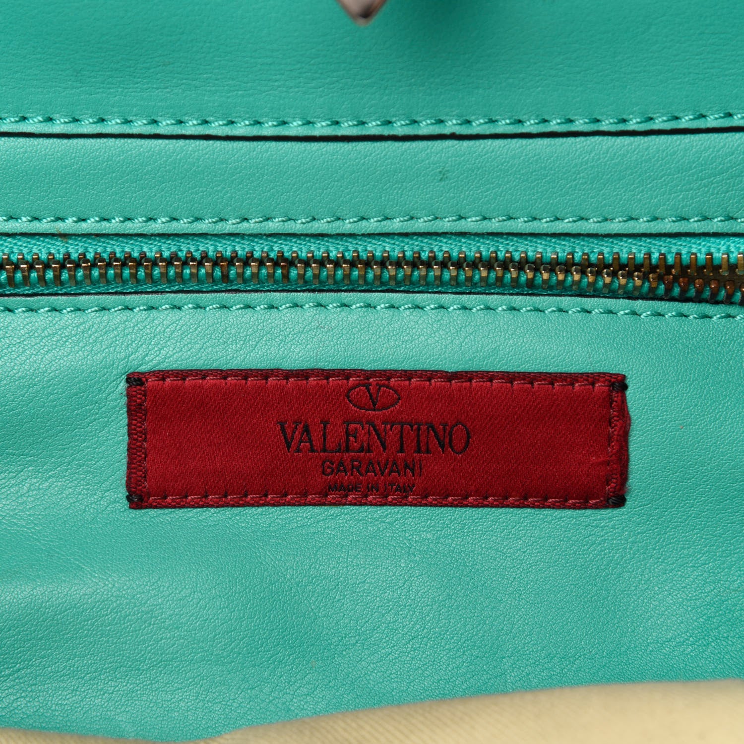 Valentino Garavani Vitello Small Rockstud Tote Colibri 10 of 11